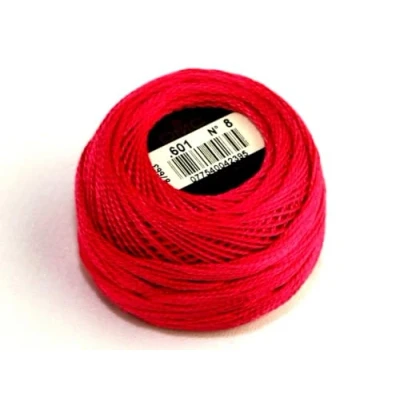 Afbeelding van DMC Parelkatoengaren maat 8 601 per bol van 10 g