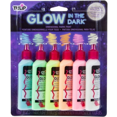 Afbeelding van Tulip Dimensional fabric paint Glow 6pcs