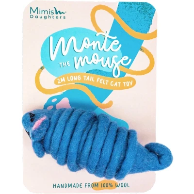 Afbeelding van Kattenspeeltje Monte de muis lichtblauw