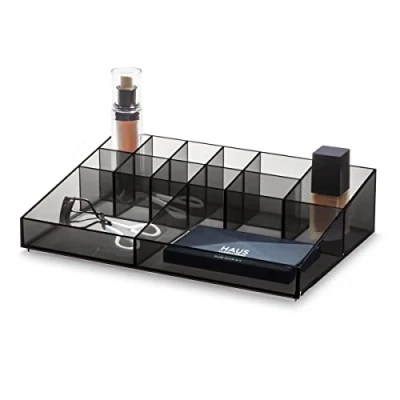 Afbeelding van iDesign Cosmetica en make up display rookgrijs Sarah Tanno
