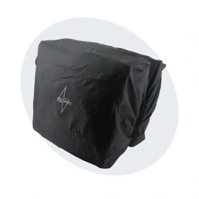 Afbeelding van Voltano Regenhoes Dubbele Fietstas 30 60 Liter 100% Waterdicht Zwart