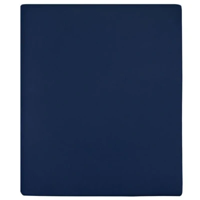 Afbeelding van Hoeslaken jersey 180x200 cm katoen marineblauw
