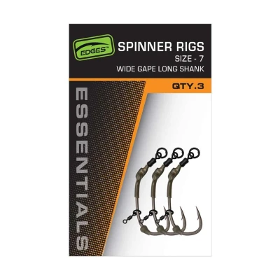 Image de Fox Edges Spinner Rig Size 7 (3pcs) Bas de ligne carpe