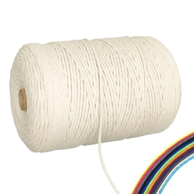 Afbeelding van FORBELL Macramé katoengaren, 3 mm x 300 m, voor knutselen, beige