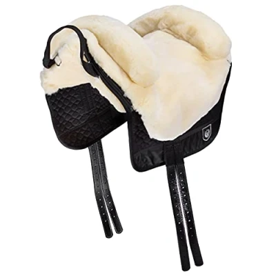Afbeelding van Werner Christ Bareback Pad Iberica Plus Naturel/Zwart Pony