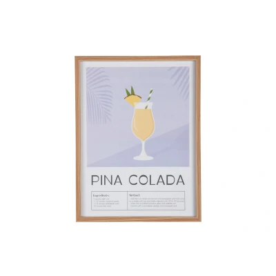 Afbeelding van Present Time Wall Art Pina Colada Zachtpaars