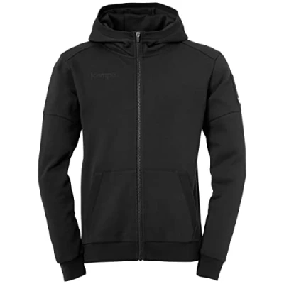 Afbeelding van Kempa Status Capuchon Jas Zwart Maat 3XL