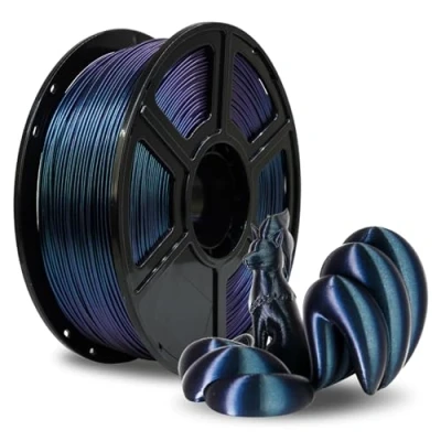 Afbeelding van FLASHFORGE ABS filament 1,75 mm, kameleon verbrand titanium voor 3D printers, verandert van kleur met licht en hoeken, spoel 1 kg, hard hittebestendig