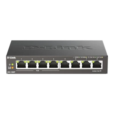 Image de D LINK DGS 1008P 8 PORT GIGABIT UNMANAGED SWITCH