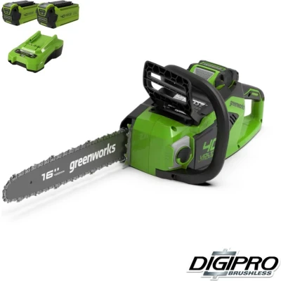 Afbeelding van GREENWORKS 40 VOLT ACCU KETTINGZAAG INCL 2X2.0Ah EN OPLADER