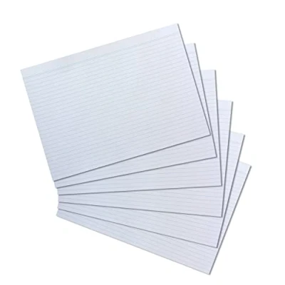 Afbeelding van Herlitz 10621282 indexkaarten, A4, 100, gelinieerd, wit, houtvrij