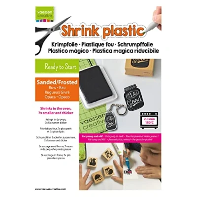 Afbeelding van Vaessen Creative Krimpfolie A4 Sanded/frosted 250stuks