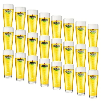 Afbeelding van Heineken Ellipse Bierglazen 25cl set van 24 stuks Bier Glas 0,25 l 250 ml
