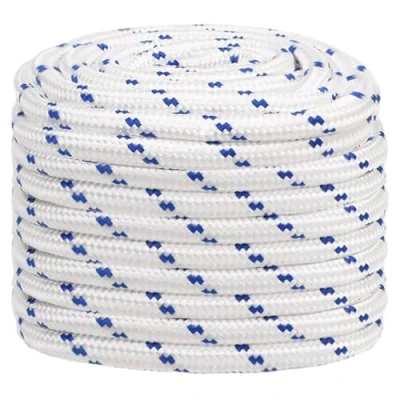 Afbeelding van vidaXL Boot touw 20 mm 50 m polypropyleen wit