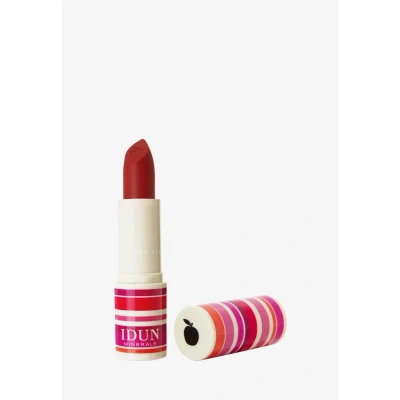 Afbeelding van IDUN Minerals Matte Lipstick Lippenstift Jordgubb red, Dames, Maat: 4 g, red