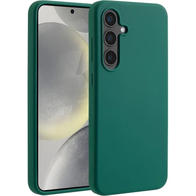 Afbeelding van Accezz Hoesje Geschikt voor Samsung Galaxy S24 FE Siliconen Liquid Silicone Backcover MagSafe groen