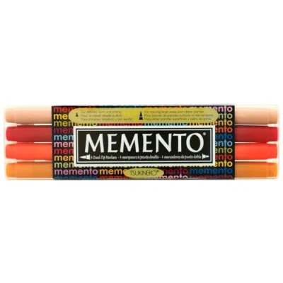 Afbeelding van Tsukineko Memento Markers Golden Sunset (4pcs) (PM 100 016)