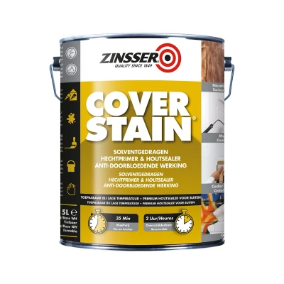 Afbeelding van Rust oleum zinsser cover stain 5 liter, wit