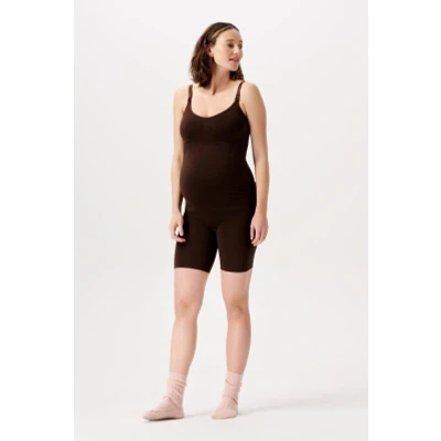 Afbeelding van Zwangerschaps Naadloze shorts Niru Sensil Breeze Coffee Bean XS/S