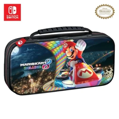 Image de Bigben Pochette De Transport Deluxe Officielle Mario Kart 8 (nns50) Noir Housse