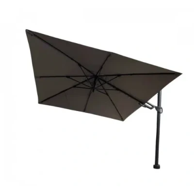 Afbeelding van Barletta vrijhangende zweefparasol 3x3 m. grijs Borek