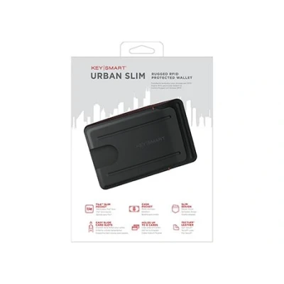 Afbeelding van KeySmart Urban Slim Black portemonnee RFID 6 passen