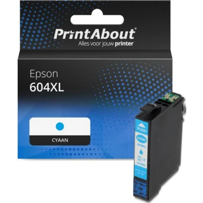 Afbeelding van Huismerk Epson 604XL (C13T10H24010) Inktcartridge Cyaan Hoge capaciteit