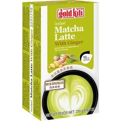 Afbeelding van GOLD KILI Instant Latte Matcha gember (10 x 25 g)