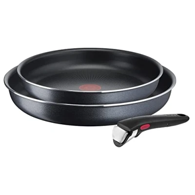 Afbeelding van Tefal Ingenio L15891, Braadset, Zwart, Aluminium, Titanium, Thermo Spot