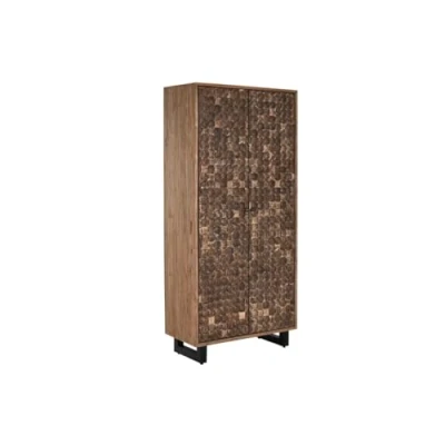 Afbeelding van Kast Home ESPRIT Teakhout Kokosvezel 85 X 40 185 cm