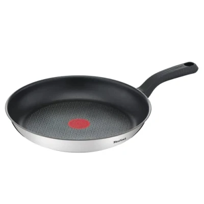 Afbeelding van Tefal Comfort Max Pan 30 cm, inductie, antiaanbaklaag, hoogwaardig roestvrij staal, thermo spot temperatuurweergave, geïsoleerde handgreep G7260744
