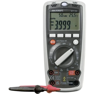Afbeelding van VOLTCRAFT MT 52 Multimeter Digitaal Milieumeetfunctie CAT III 600 V Weergave (counts): 4000