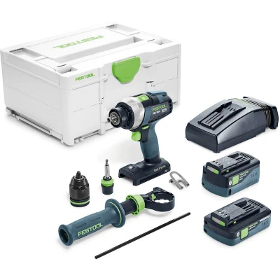 Afbeelding van Festool TDC 18/4 5,0/4,0 I Plus QUADRIVE Accu Schroefboormachine 18V 4.0/5.0Ah in Systainer 577649