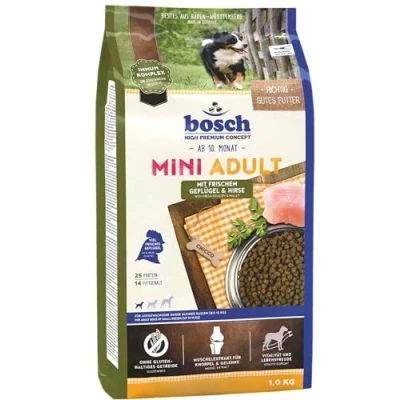 Afbeelding van bosch HPC Mini Adult met vers gevogelte en gierst Droogvoer voor volwassen honden van kleine rassen (tot 15 kg) 1 x kg