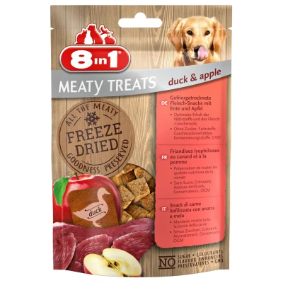 Afbeelding van 8in1 Freeze Dried 50 g Hondensnacks Eend&amp;Appel