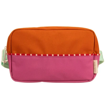 Afbeelding van Sticky lemon heuptas colourblocking gravel orange rosette pink 23 cm