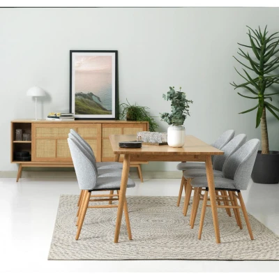 Afbeelding van Ivar eiken eetttafel 90x190 cm naturel