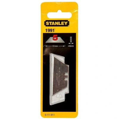 Image de STANLEY 0 11 911 lame de rechange 1991 sans trous sur carte (5 pcs)