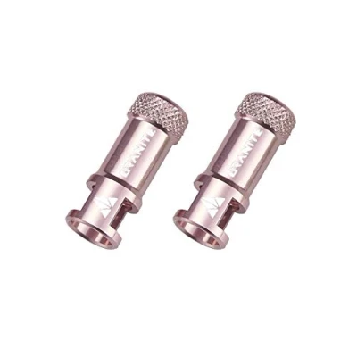 Image de Granite Juicy Nipple Capuchons de Valve avec Fonction Retrait du Noyau Valve, Protection Pneu Vélo Faciles à Utiliser (Rose)