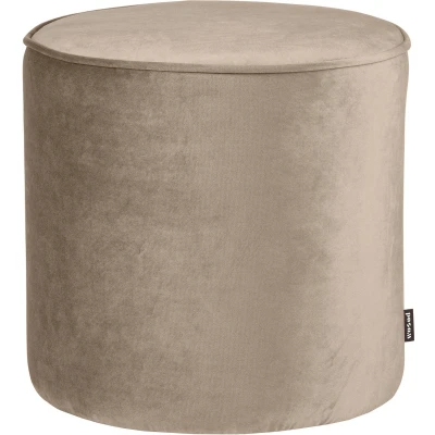Afbeelding van WOOOD Sara Poef Hoog Velvet Khaki 46x46x46