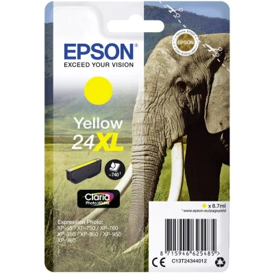 Afbeelding van Epson 24XL (C13T24344012) Inktcartridge Geel Hoge capaciteit