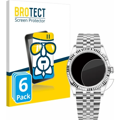 Afbeelding van BROTECT Screenprotector voor Rolex Datejust 36 Folie Beschermfolie Beschermglas transparant (6 Stuks)