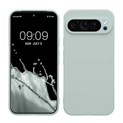 Afbeelding van kwmobile telefoonhoesje geschikt voor Google Pixel 9 Pro XL Hoesje smartphone Precisie camera uitsnede In cool mint