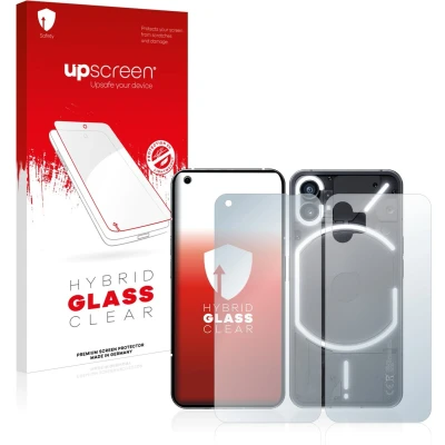 Afbeelding van upscreen Screenprotector voor Nothing Phone (1) (Voor+Achter) Folie Beschermfolie Beschermglas transparant