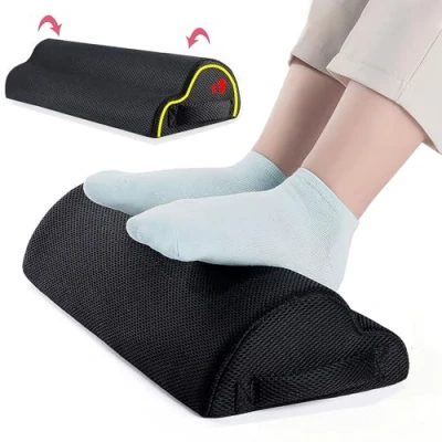 Afbeelding van Verstelbare Voetsteun Voetkussens, Antislip Voetkrukken voor Kantoor, Thuis, Reizen, Onder Bureau, Ergonomisch Kussen, Ontspan Voeten Knieën