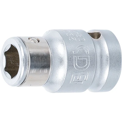Afbeelding van BGS Bitadapter met blokkeerkogel binnenvierkant 1/2&quot; binnenzeskant 3/8&quot;