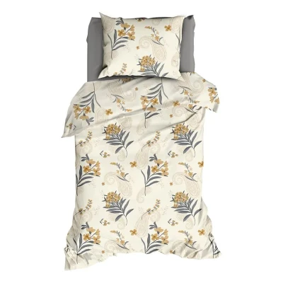 Afbeelding van Satin d&#039;Or Rodarte Dekbedovertrek Eenpersoons 140x200/220 cm Offwhite