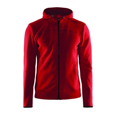 Afbeelding van Craft Sportswear Leisure capuchontrui met ritssluiting, rood, L, 1901692