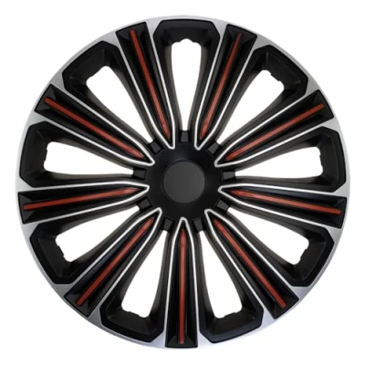 Afbeelding van J TEC J14592 Wieldoppen 14duim zilver, zwart, rood