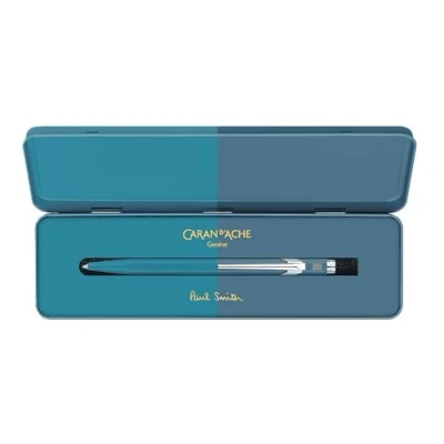 Afbeelding van Caran d&#039;Ache Paul Smith 849™ vulpotlood, cyaanblauw en staalblauw, MF0844.342
